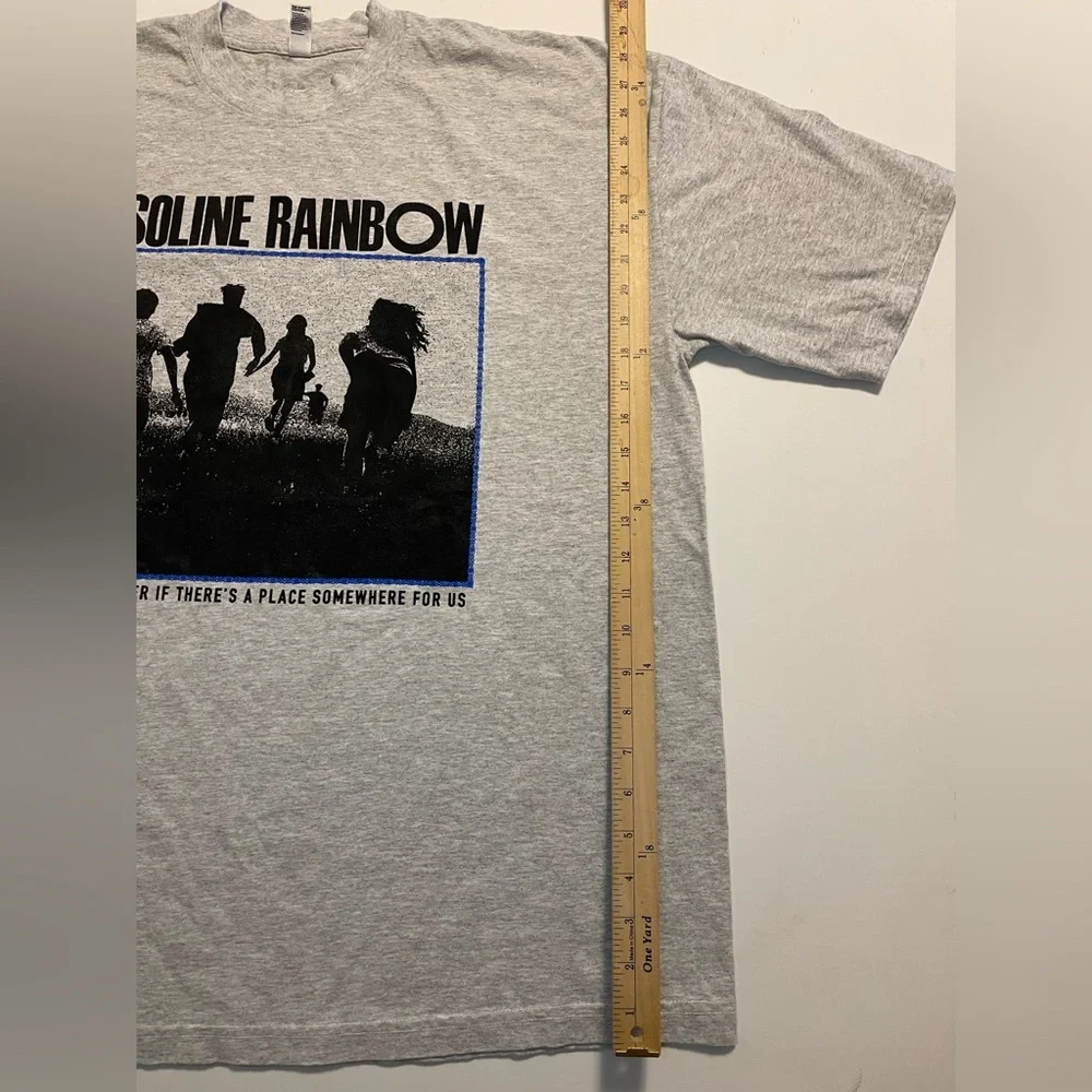 Gasoline Rainbow Oregon Film T Shirt‎ Mubi XL Heather Grey